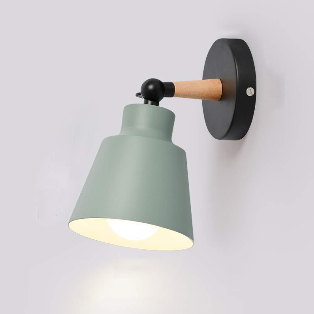 Phong Cách Mới Nhất Bắc Âu Gỗ Chắc Chắn Phòng Ngủ Đèn Tường Đơn Giản Macaron Nền Tường Phòng Khách Hành Lang Lối Đi Ban Công Đèn Ngủ