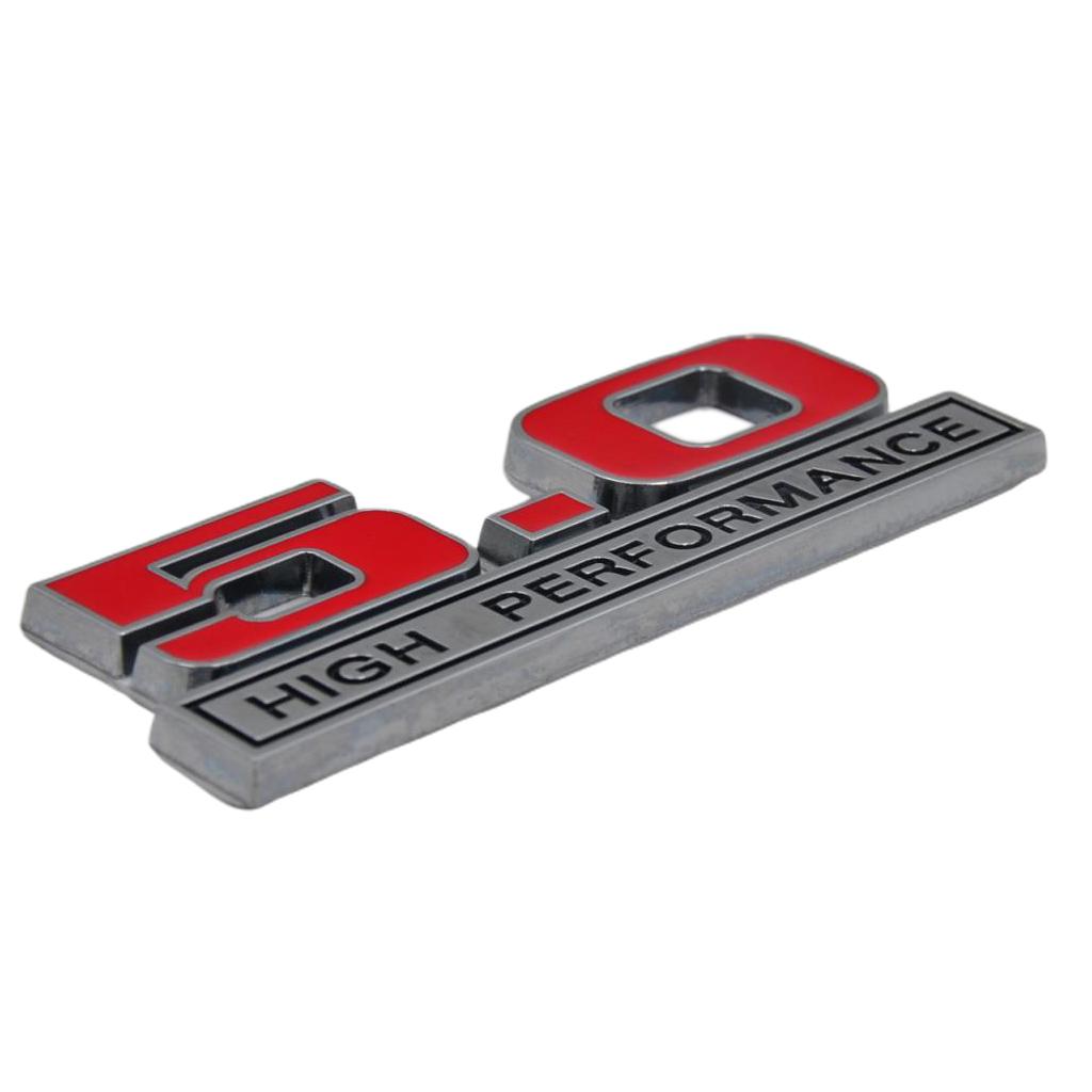 FOR FORD MUSTANG GT 5.0 Red FINISH Emblem F150 5.0 Decal STICKER