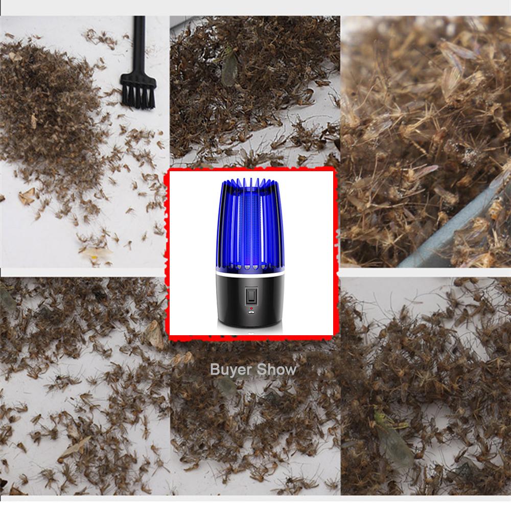 Đèn bẫy muỗi với pin 4000mAh Đèn chiếu sáng ban đêm bằng điện UV sạc USB