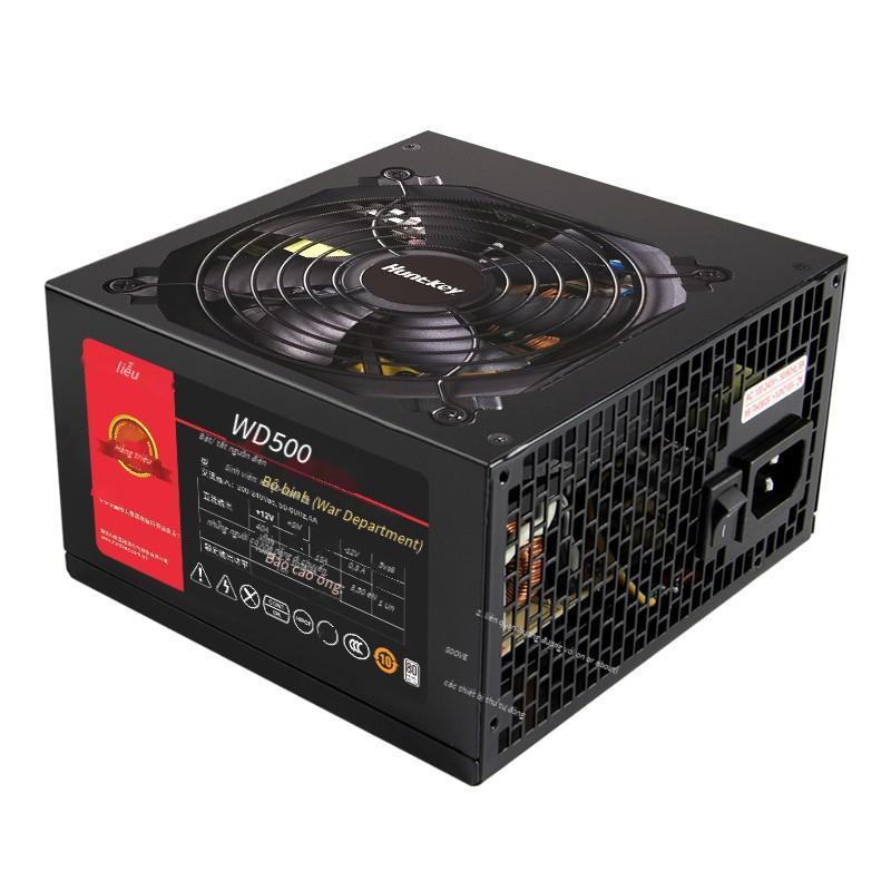 Phong cách mới nhất Bộ nguồn Hangjia đa lõi WD500 được xếp hạng 500W thương hiệu màu trắng trò chơi văn phòng cao cấp Bộ nguồn máy tính để bàn rộng