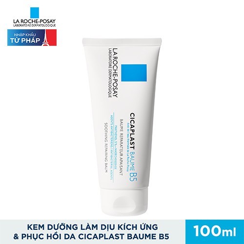 Kem dưỡng Cicaplast Baume B5 La Roche-Posay Làm Dịu Mát Mượt &amp; Phục Hồi Da Phù Hợp Cho Trẻ Em - Trẻ Sơ Sinh, da mụn và nhạy cảm (100ml) + tặng băng đô mèo xinh xắn