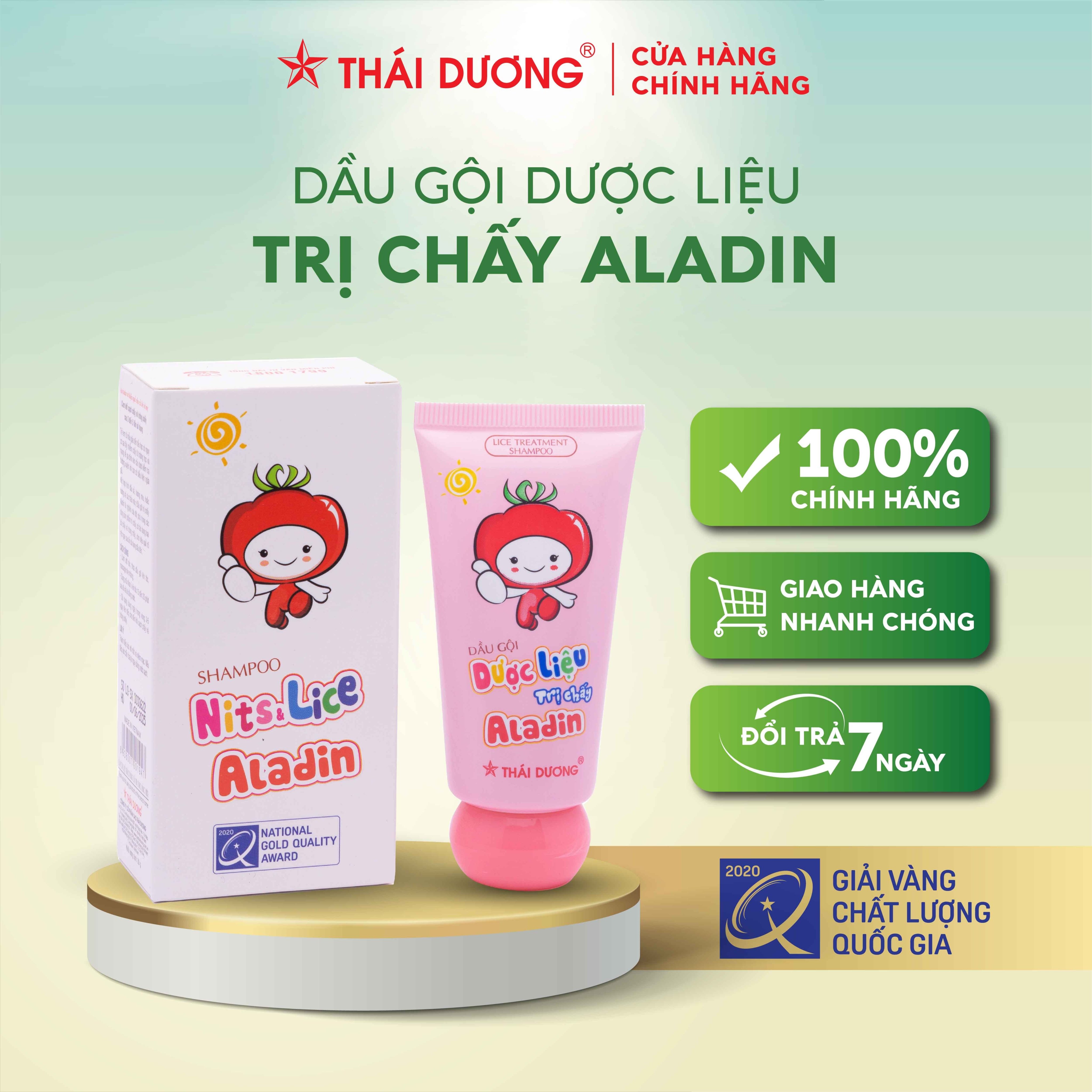 Dầu gội trị chấy Aladin Sao Thái Dương 30g