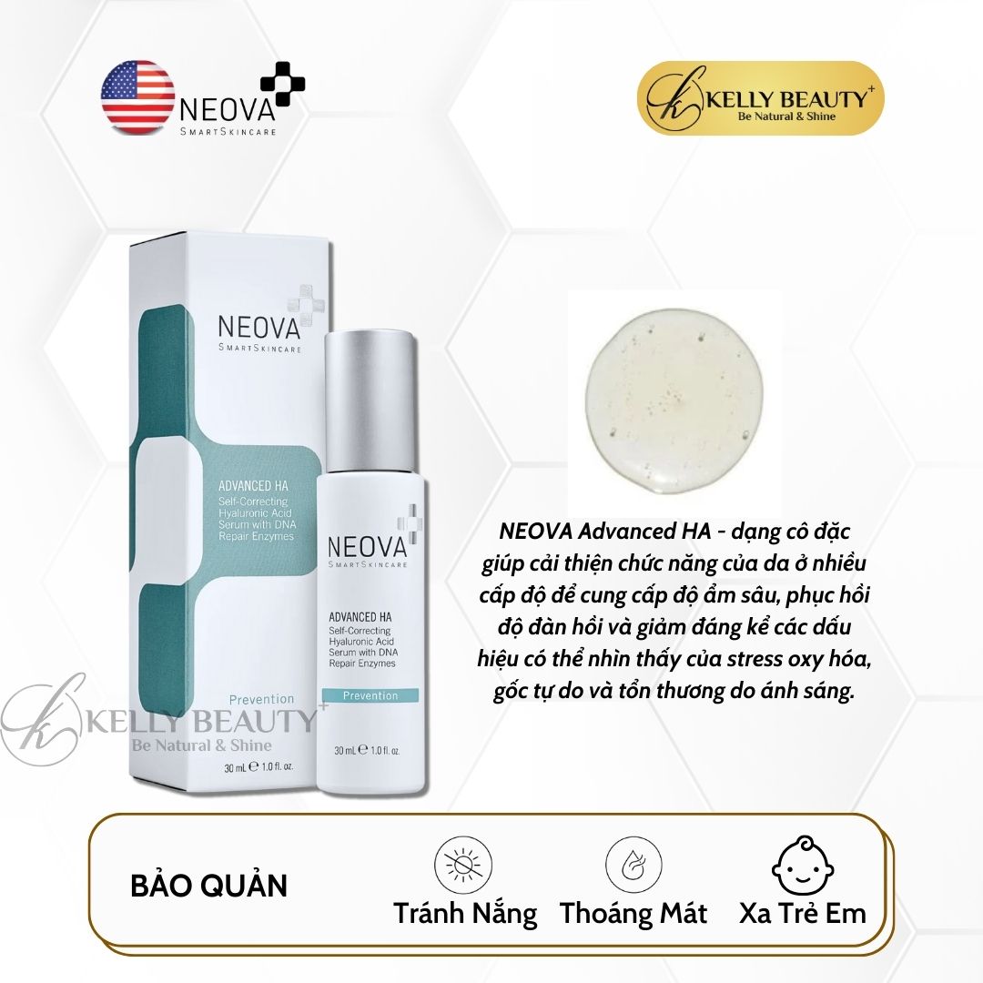 Tinh Chất Cấp Ẩm Phục Hồi Tế Bào Da NEOVA Advanced HA | Kelly Beauty