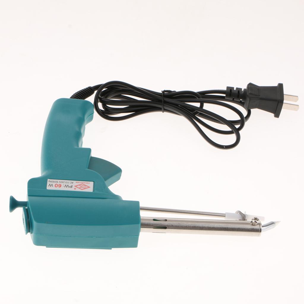 220V 60W Manual Send Tin Gun Electric Soldering Iron Suction Tin Safety US