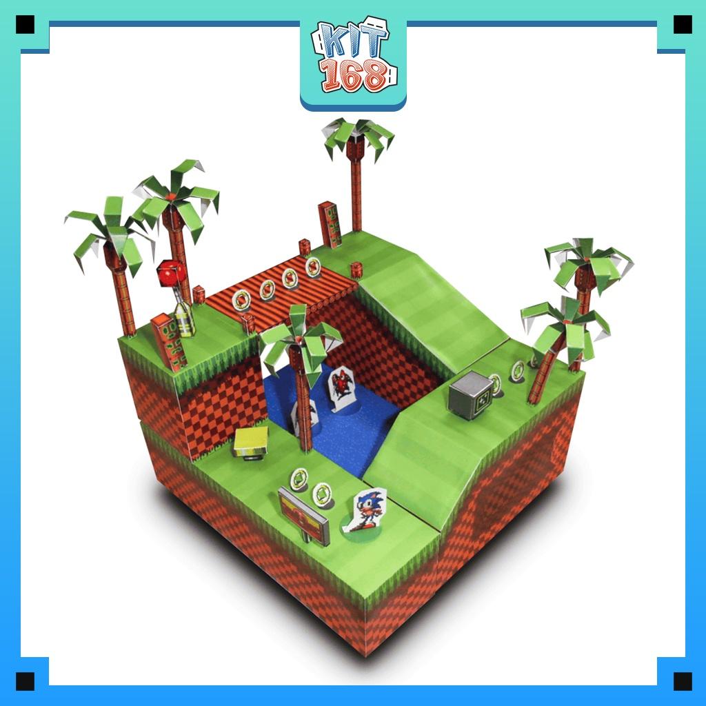 Mô hình giấy Anime Game Sonic Green Hill Zone