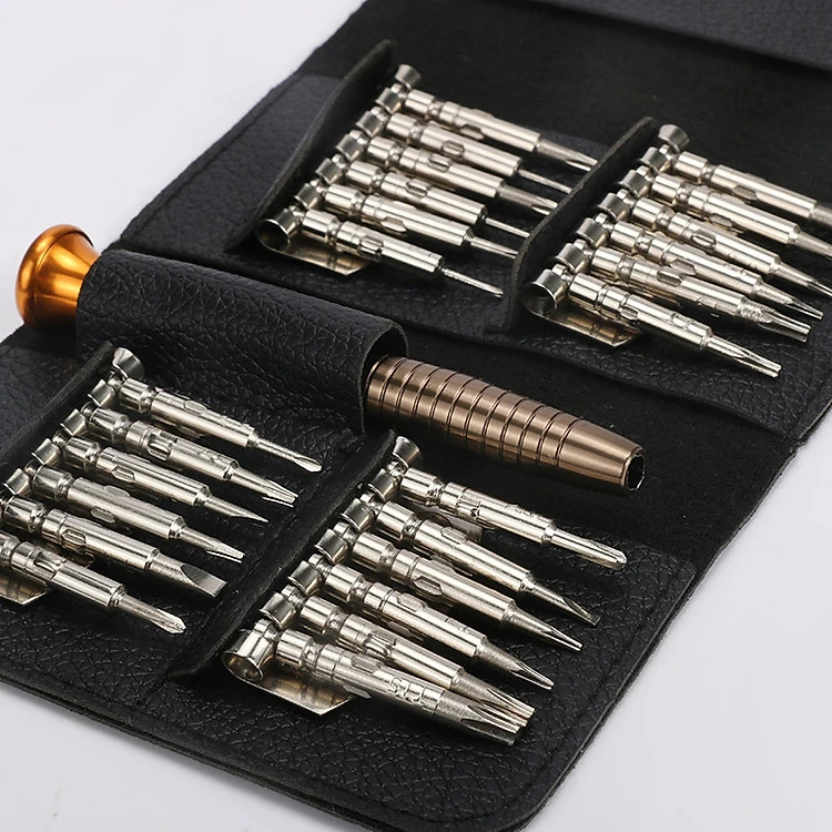 Bộ Tua Vít Sửa Chữa Điện Thoại , Mắt Kính , Đồng Hồ ..vv.. 25 đầu - Hàng chính hãng
