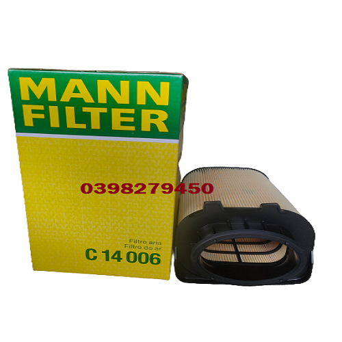 LỌC GIÓ ĐỘNG CƠ MANN FILTER CHO MERCEDES BENZ, NISSAN C14006 (MÃ: 274 094 00 04; A 274 094 00 04; 16546-HG00B; WA9785)