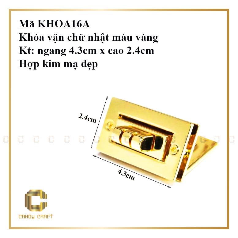 KHÓA VẶN CHỮ NHẬT 4.3CM