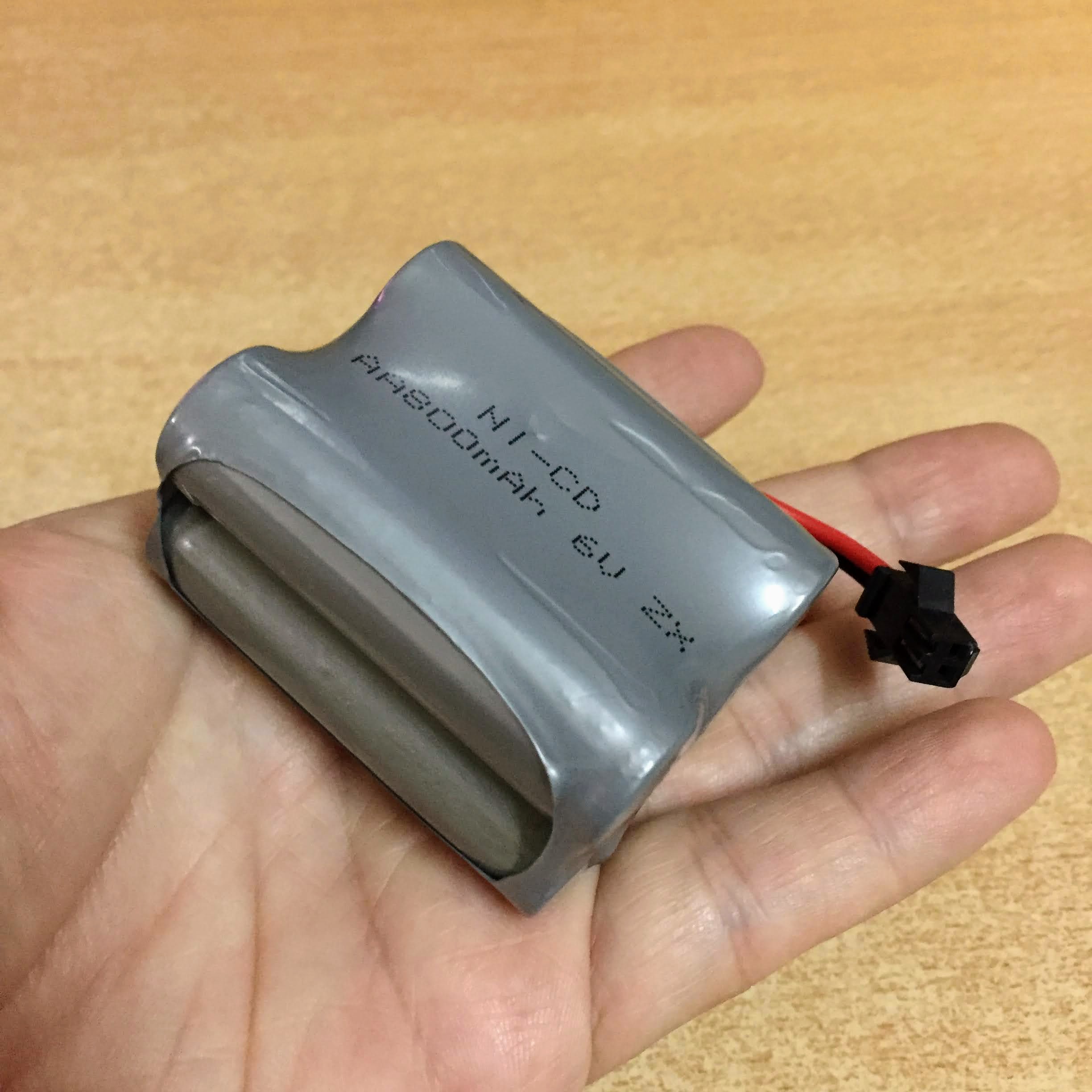 Pin sạc 6V dung lượng 800mAh xếp tầng chân cắm Jack SM càng cua đen