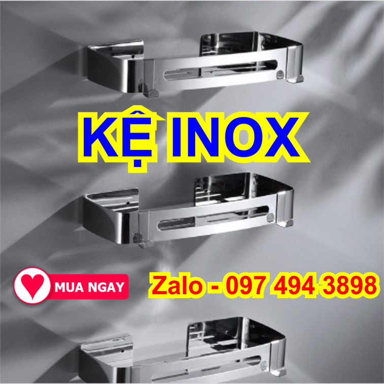 Giá inox gia dụng tiện ích kệ đựng đồ nhà vệ sinh, rửa chén ngăn nắp gọn đẹp sang trọng