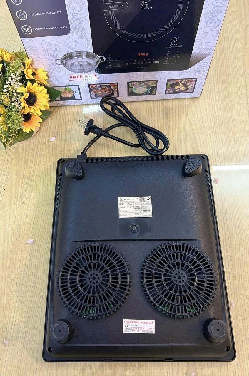 Bếp điện từ đơn Thái Lan OR-DC3508 công suất 3000W Inverter tặng Nồi lẩu Inox 30cm - Hàng chính hãng