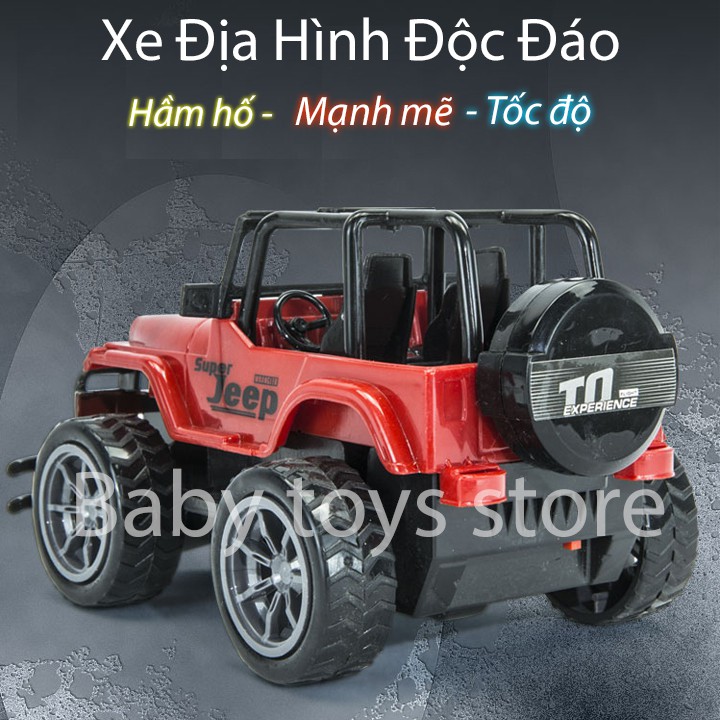 Xe điều khiển từ xa vượt địa hình có đèn led - Quà tặng sinh nhật cho bé