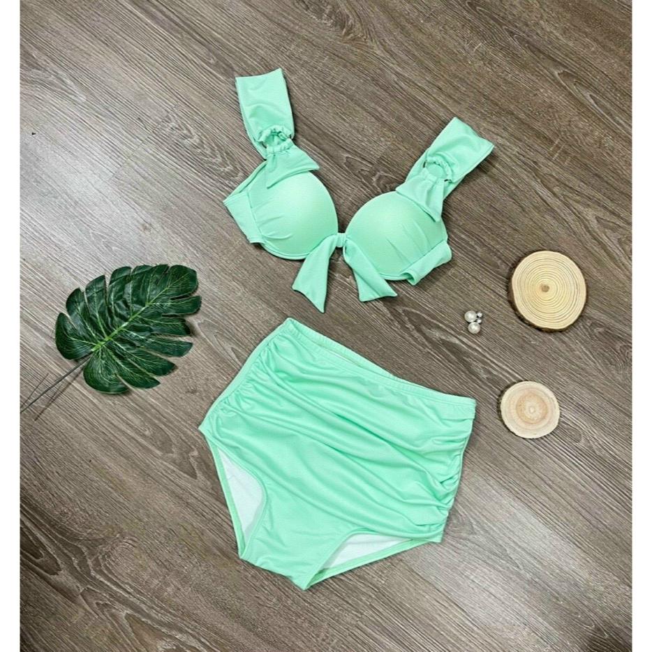 Bikini 2 Mảnh Cạp Cao Dấu Bụng