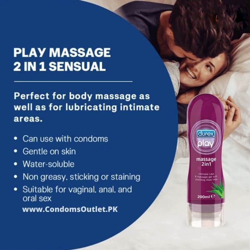 Gel Massage Durex 2 in 1 Hương Thơm Lô Hội - Mát Xa Toàn Thân - Bôi Trơn Quan Hệ + BCS Jex - Che Tên Sản Phẩm