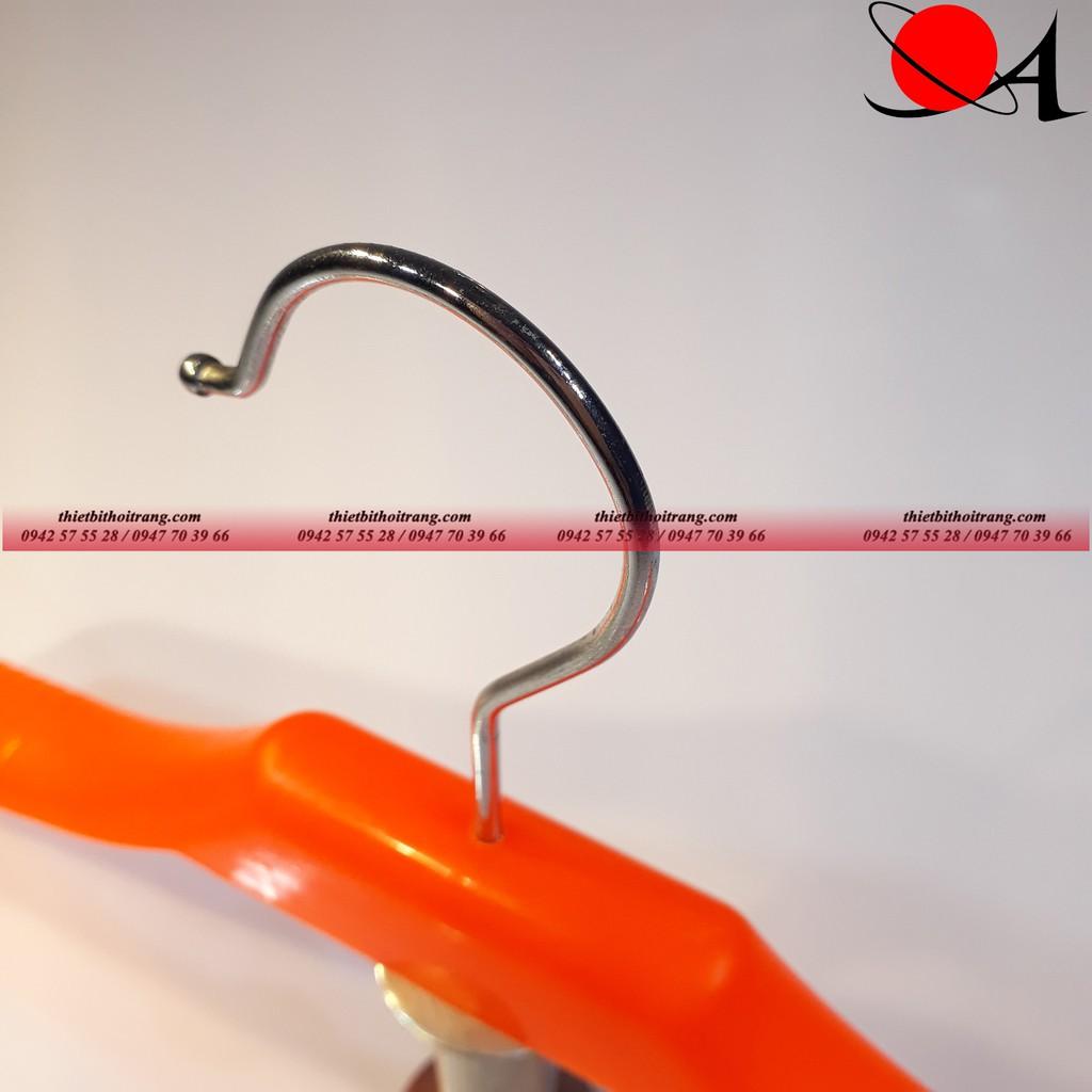 Bộ 25 Móc Áo Nhựa Trẻ Em Màu Cam Vai To Đa Năng
