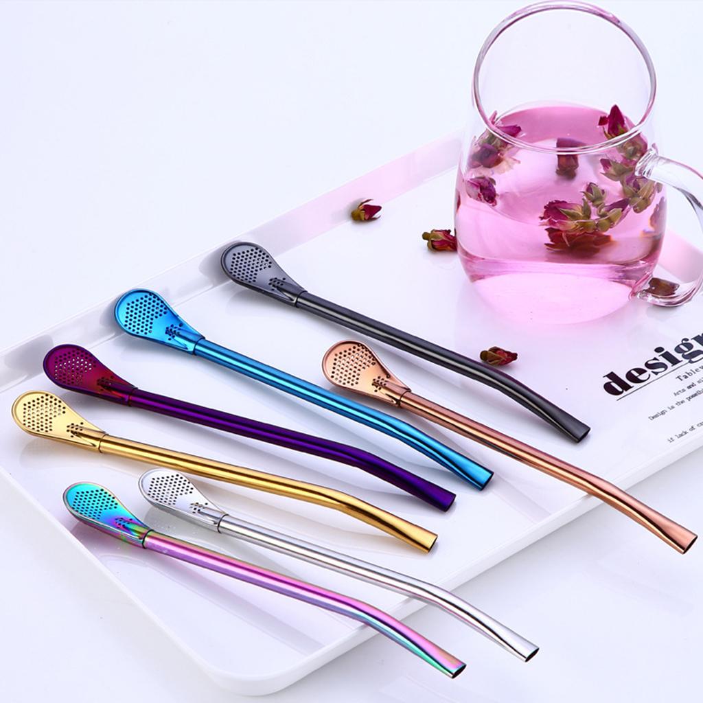 304 Stainless Steel Sucker Stirrer Coffee Drinking Spoon Teaspoon