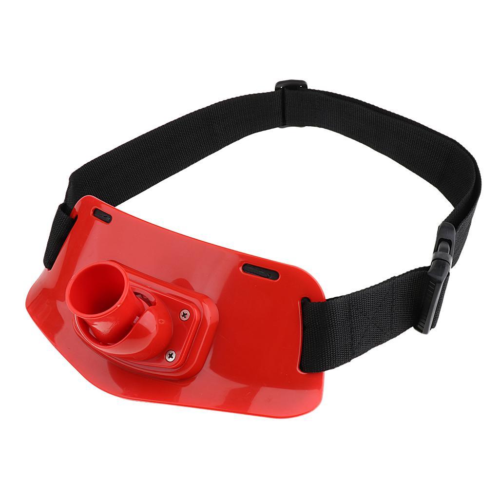 Fighting Rod Pole Holder Adjustable Waist Gimbal Belt Padded Fishing Waist Belt Professional Fishermen Gimbal Pad