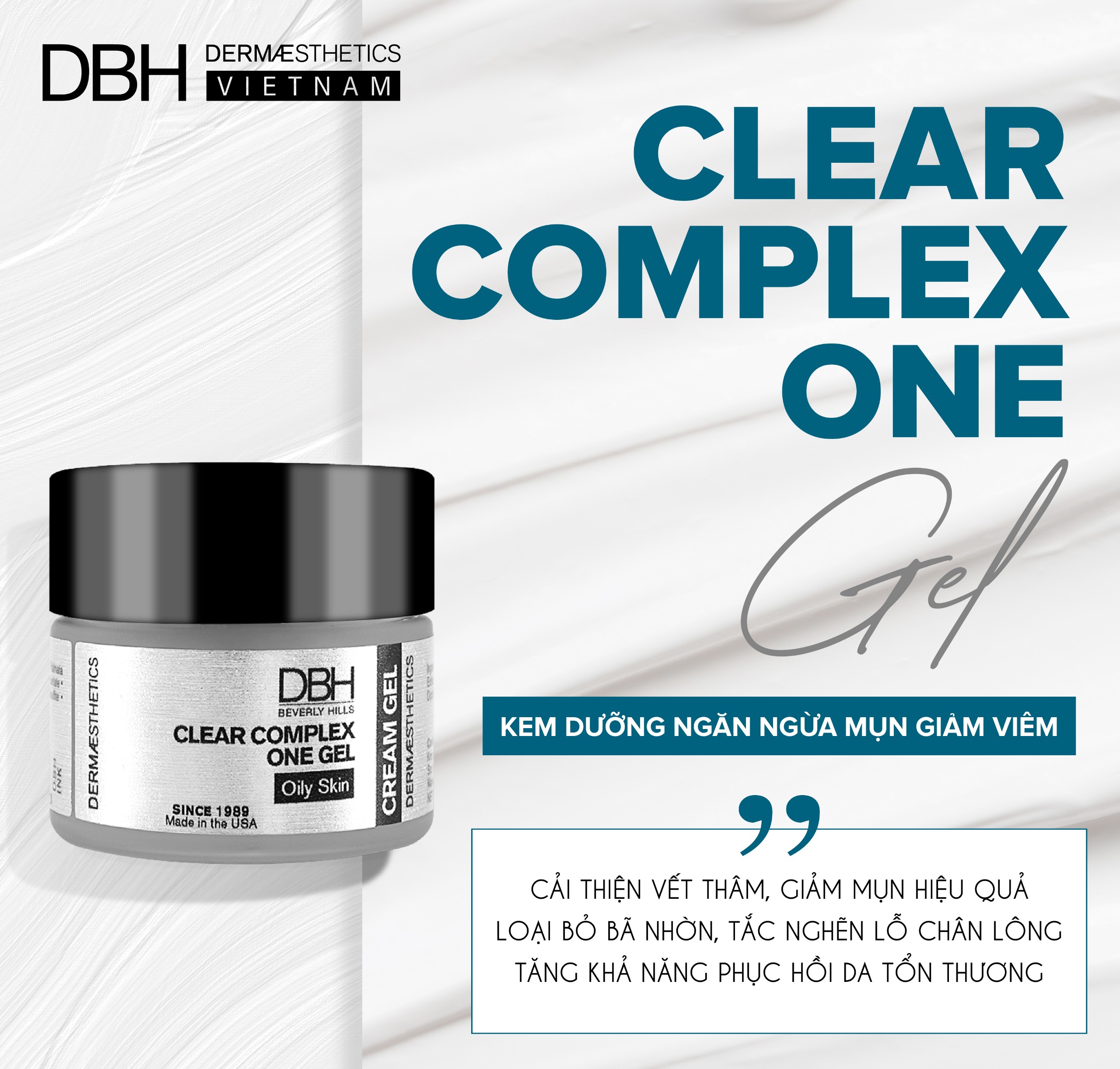 KEM DƯỠNG DÀNH CHO DA MỤN CLEAR COMPLEX ONE GEL 1.0 OZ