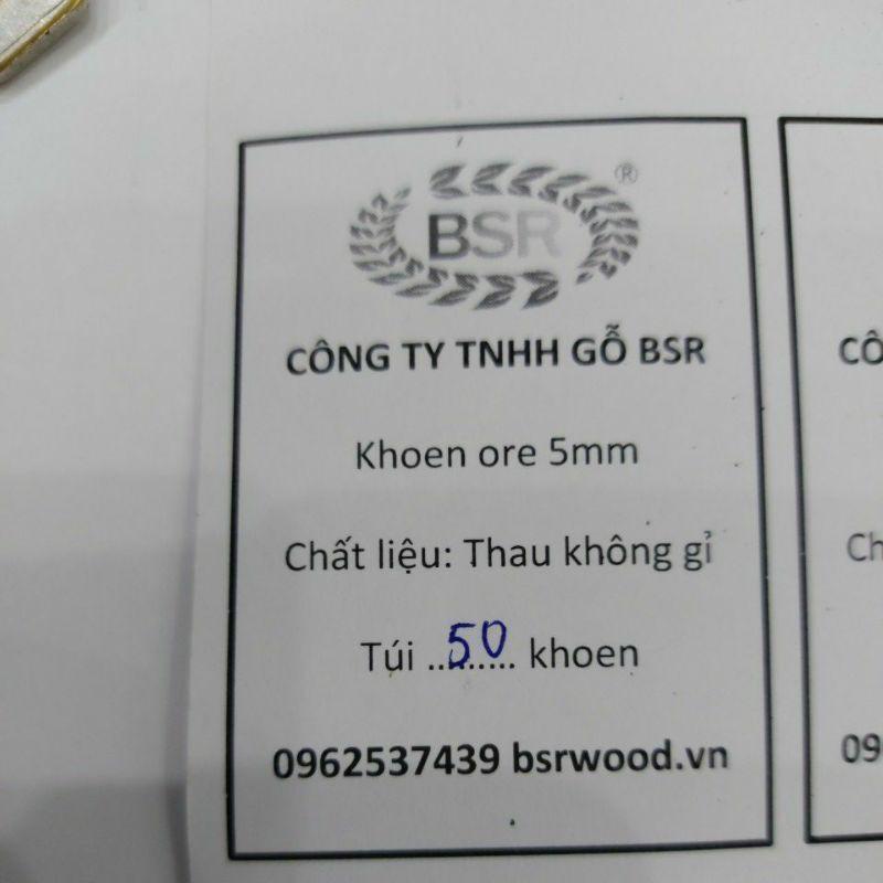 Khoen ore 5mm Bằng Thau không gỉ Khuy mắt cáo bấm vải Phụ liệu may mặc cao cấp