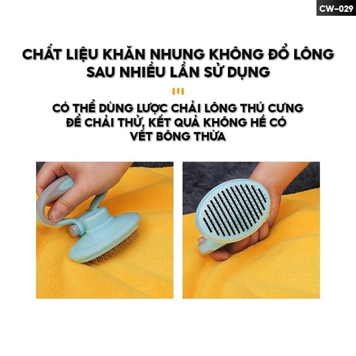 Khăn Lau Hong Khô Lông Cho Mèo Thấm Hút Tốt Nhièu Kích Cỡ Phù Hợp Với Bé Yêu Nhà Bạn CW-029