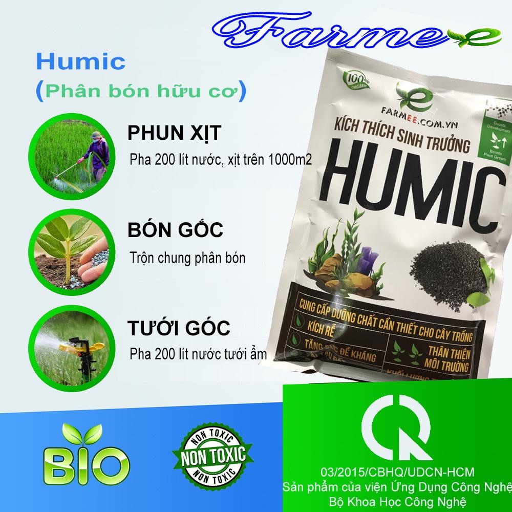Phân bón hữu cơ Humic farmee 1 kg, Siêu kich rễ, hỗ trợ hấp thụ dinh dưỡng