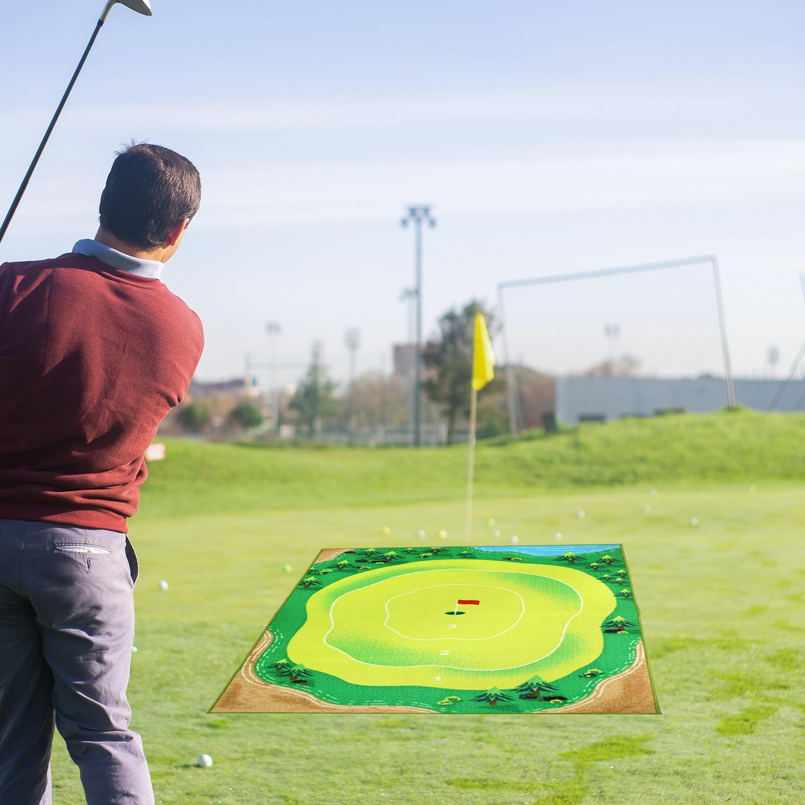 Golf Game Mat Practice Mats Portable and Balls Indoor Outdoor Equipment