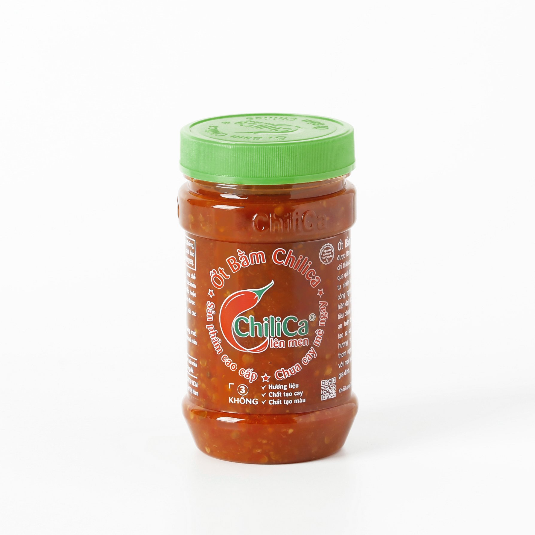 Combo 3 sản phẩm của Chilica gồm:  Tương Ớt Chilica 255g; Ớt Bằm Chilica 212g; Ớt Bằm Chilica Có Tỏi 212g