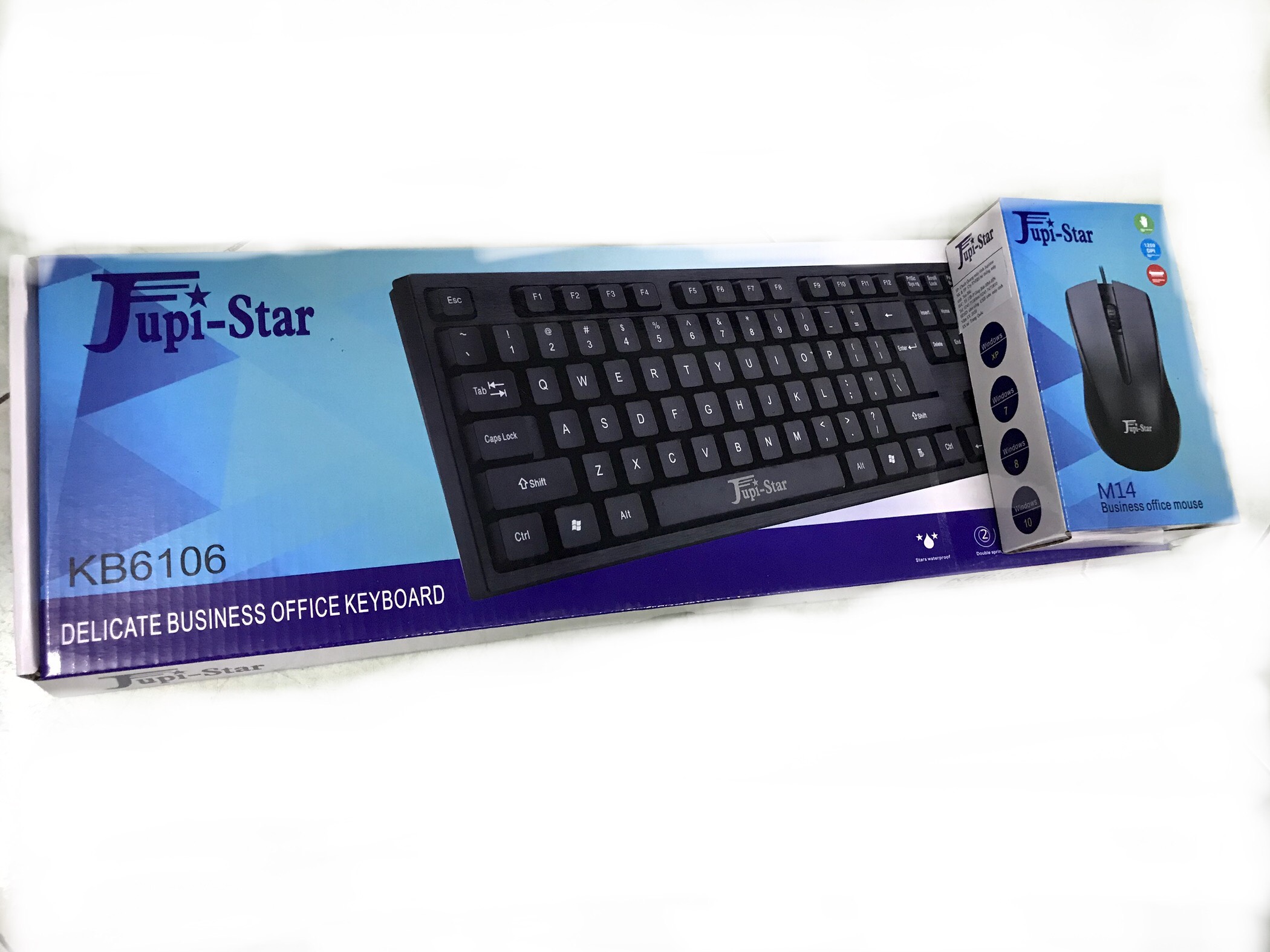 Bộ bàn phím và chuột có dây Jupi-star KB6106 và M14 - Hàng chính hãng