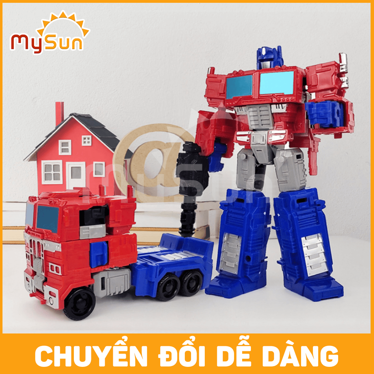 Đồ chơi mô hình Robot biến hình xe ô tô Transformer Optimus Prime, Bumblebee MySun