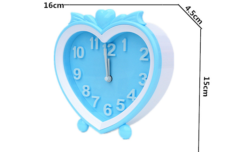 Đồng hồ để bàn,báo thức-hình trái tim (16cmx5cmx15cm)