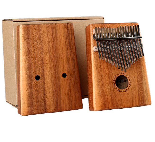 Đàn Kalimba KG99 gỗ mahogany nguyên tấm 17 phím- Nhạc cụ Châu Phi