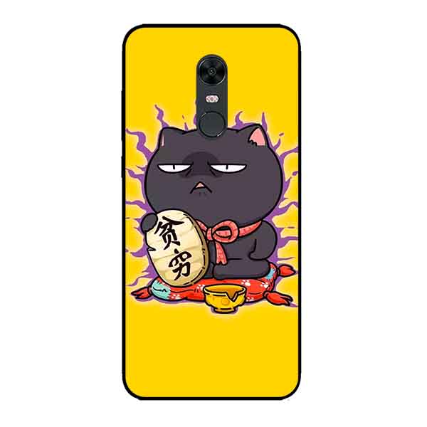 Ốp Lưng in cho Xiaomi Redmi 5 Mẫu Mèo May Mắn 9 - Hàng Chính Hãng