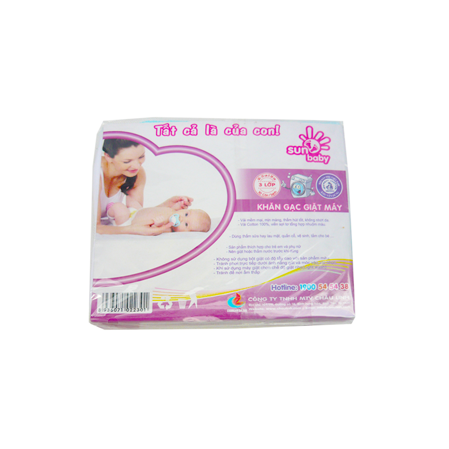 Khăn sữa gạc nhật nhí mềm mại cho trẻ sơ sinh - Sunbaby
