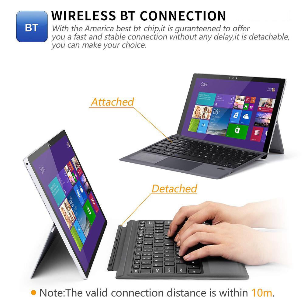 Bàn phím không dây mỏng 12,2 inch cho Surface Software Pro3/4/5/6