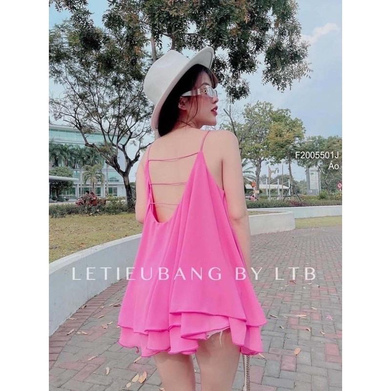 Áo Váy 2 dây hở Lưng, Đầm 2 dây Hở Lưng