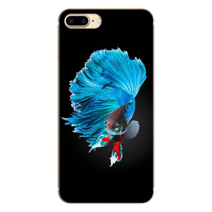 Ốp Lưng Dành Cho iPhone 8 Plus/ 7 Plus Cá Betta Xanh