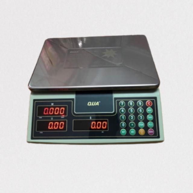 Cân điện tử tính tiền QUA-910-30kg/0,5g bán hàng tạp hóa,siêu thị