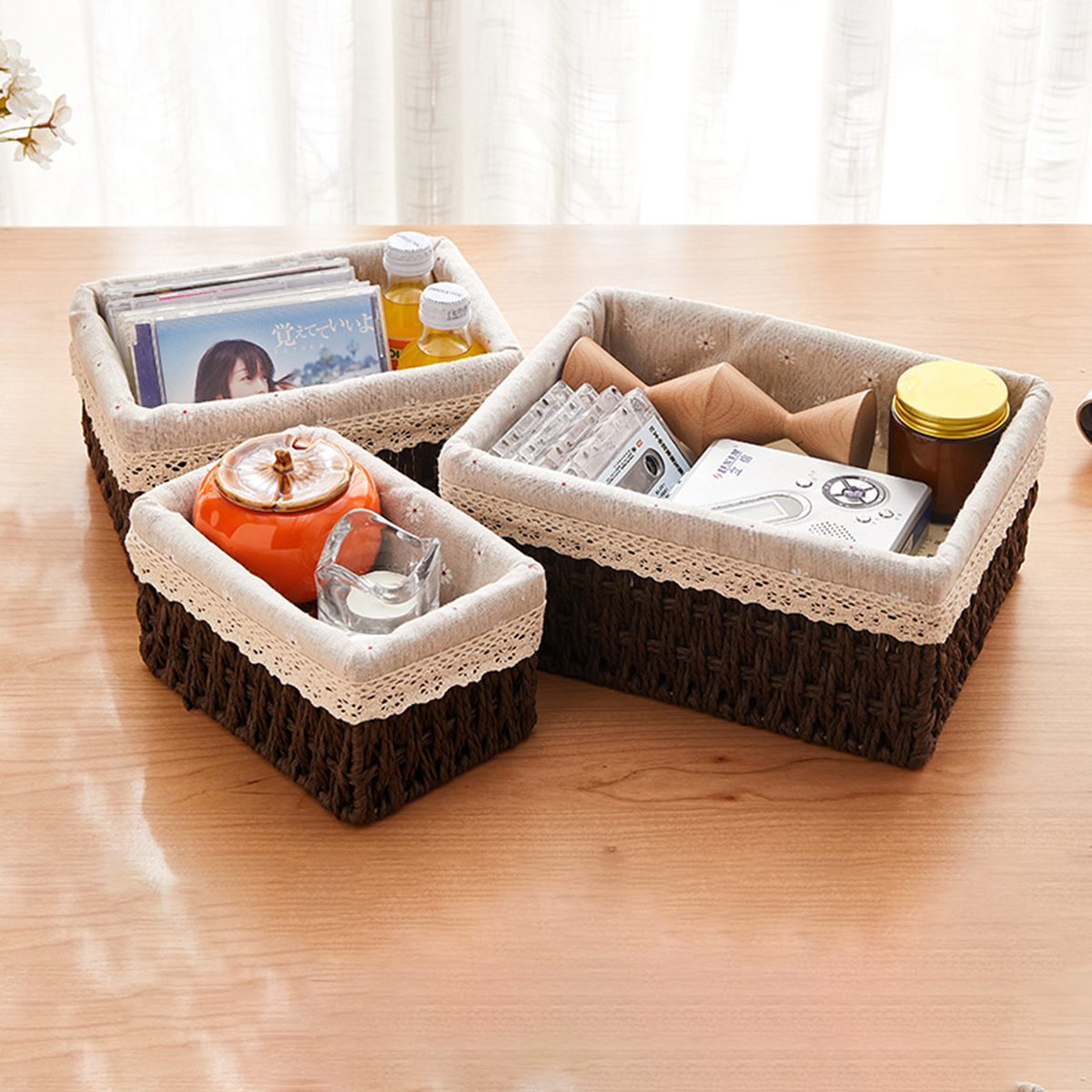 Giỏ Mây Đựng Đồ, Giỏ Đựng Đồ Ăn Vặt ANKAN, Phù Hợp Các Phòng Spa, Khách Sạn Và Trang Trí Trong Nhà