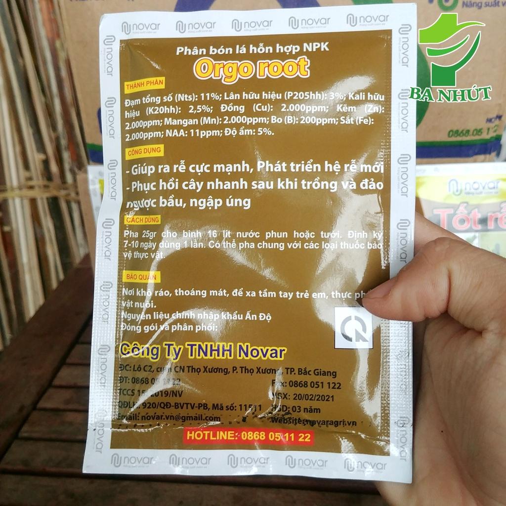 Phân Bón Novar Tốt Rễ 50g - Mập Mầm, Ra Rễ Cực Mạnh, Ngăn Ngừa Thối Rễ, Nghẹt Rễ, Đen Rễ, Vàng Lá