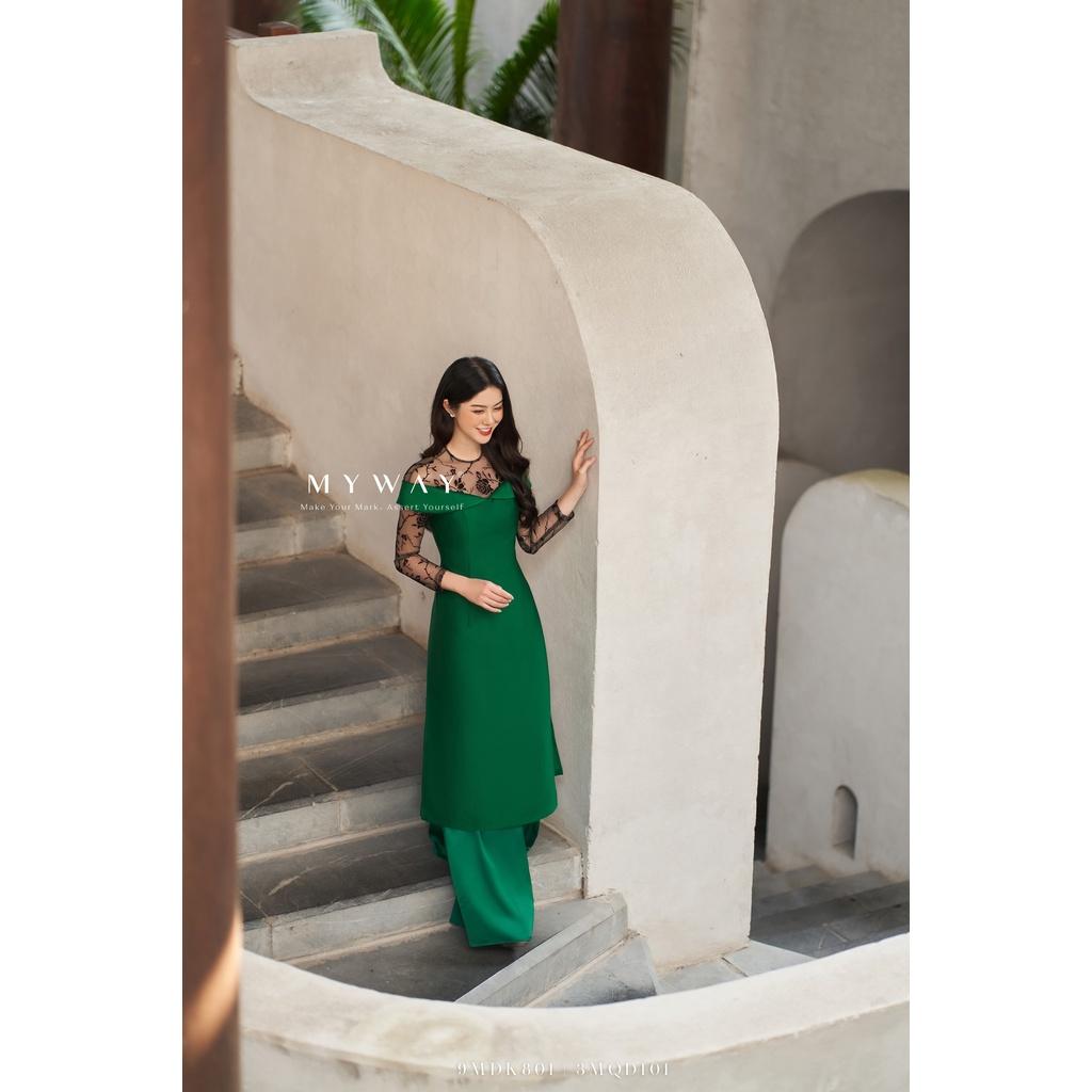 Áo Dài Nữ MY WAY Phối Ren Cao Cấp 9MDK801