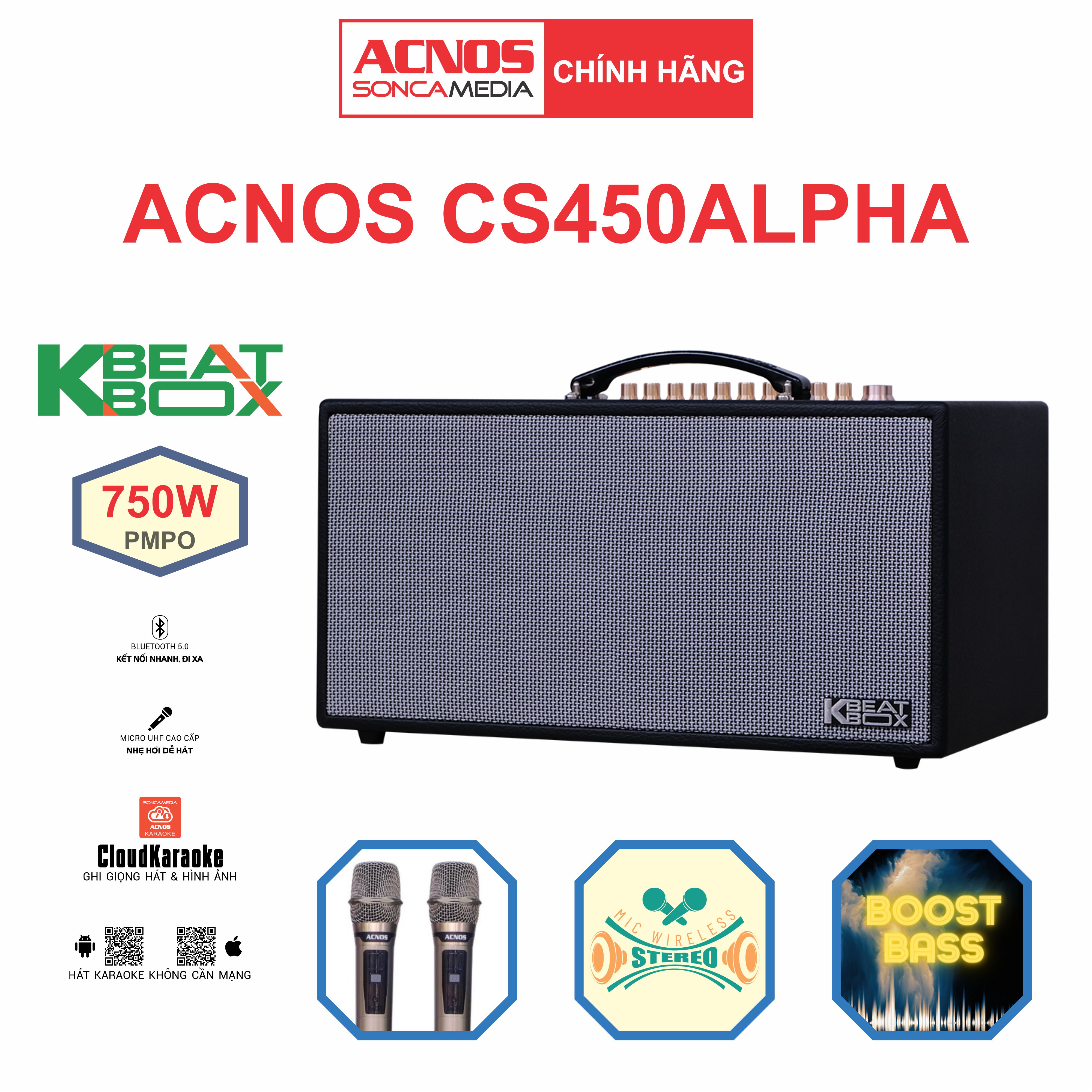 Dàn âm thanh di động xách tay ACNOS CS450ALPHA