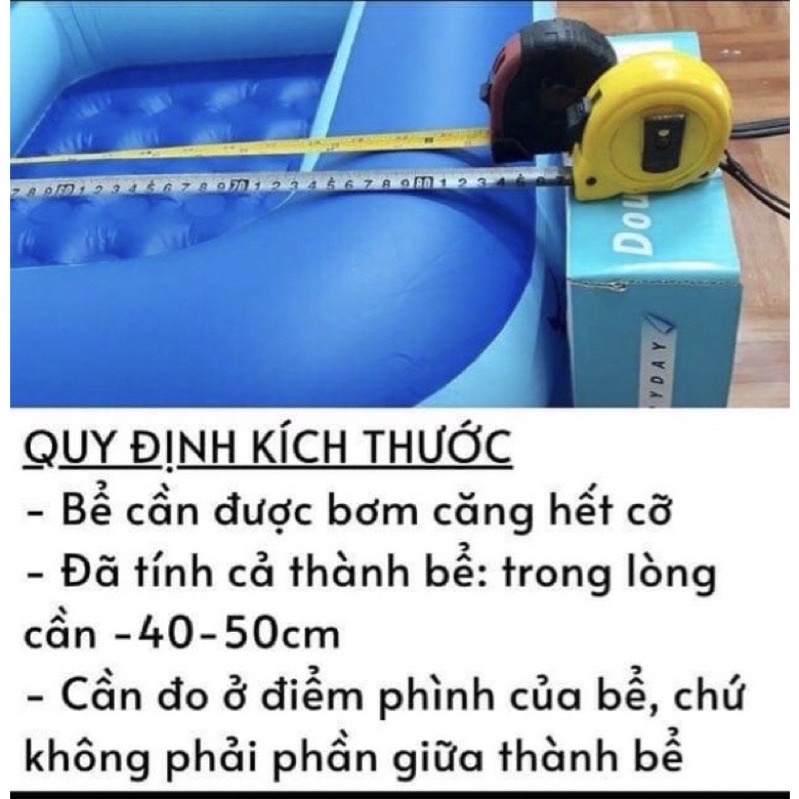 Bể bơi 3 tầng, hồ bơi thành cao cho bé