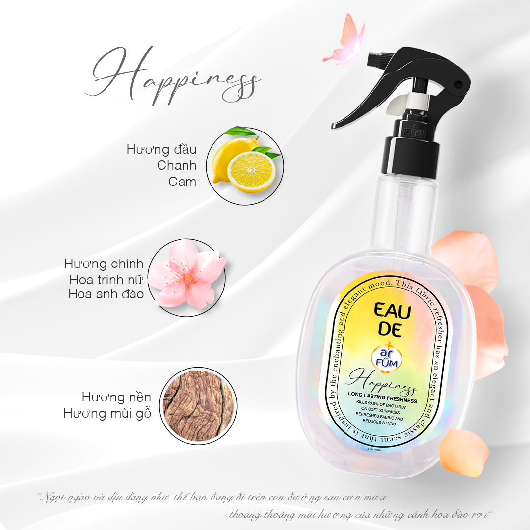 [Special Edition] Xịt thơm quần áo hương nước hoa cao cấp arFUM lưu hương lâu, khử mùi hiệu quả (250ml)