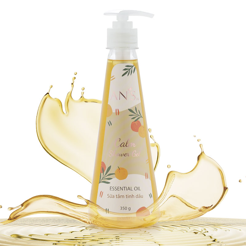 Shower gel Calm 500g AN'Sw (Gel tắm tinh dầu Quế và Cam Ngọt)