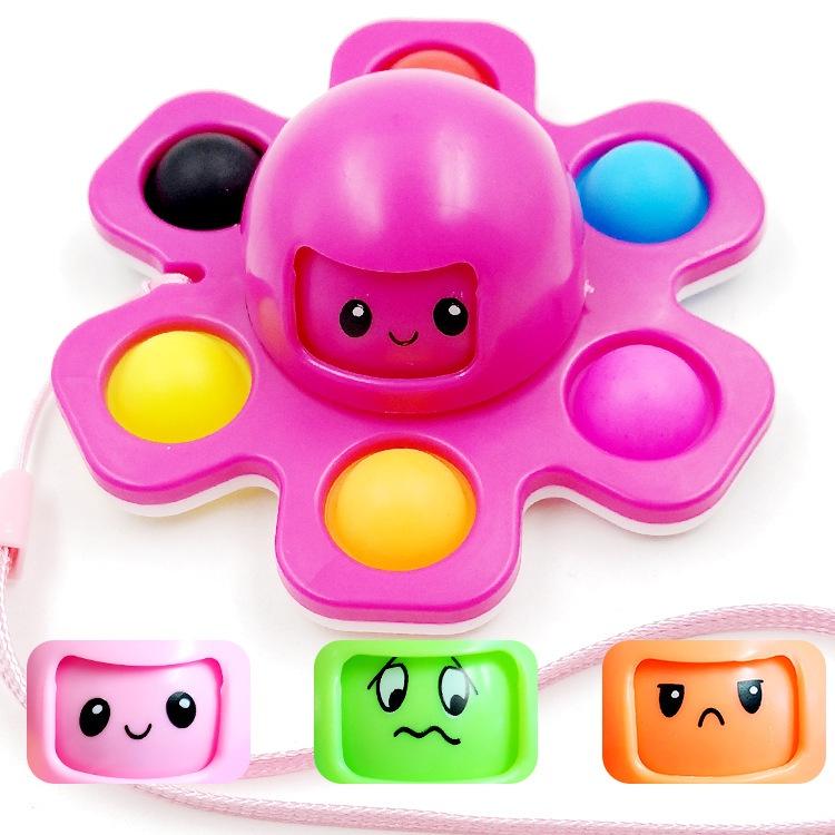 Con Quay Đồ Chơi Spinner Hình Bạch Tuộc Bằng Silicon