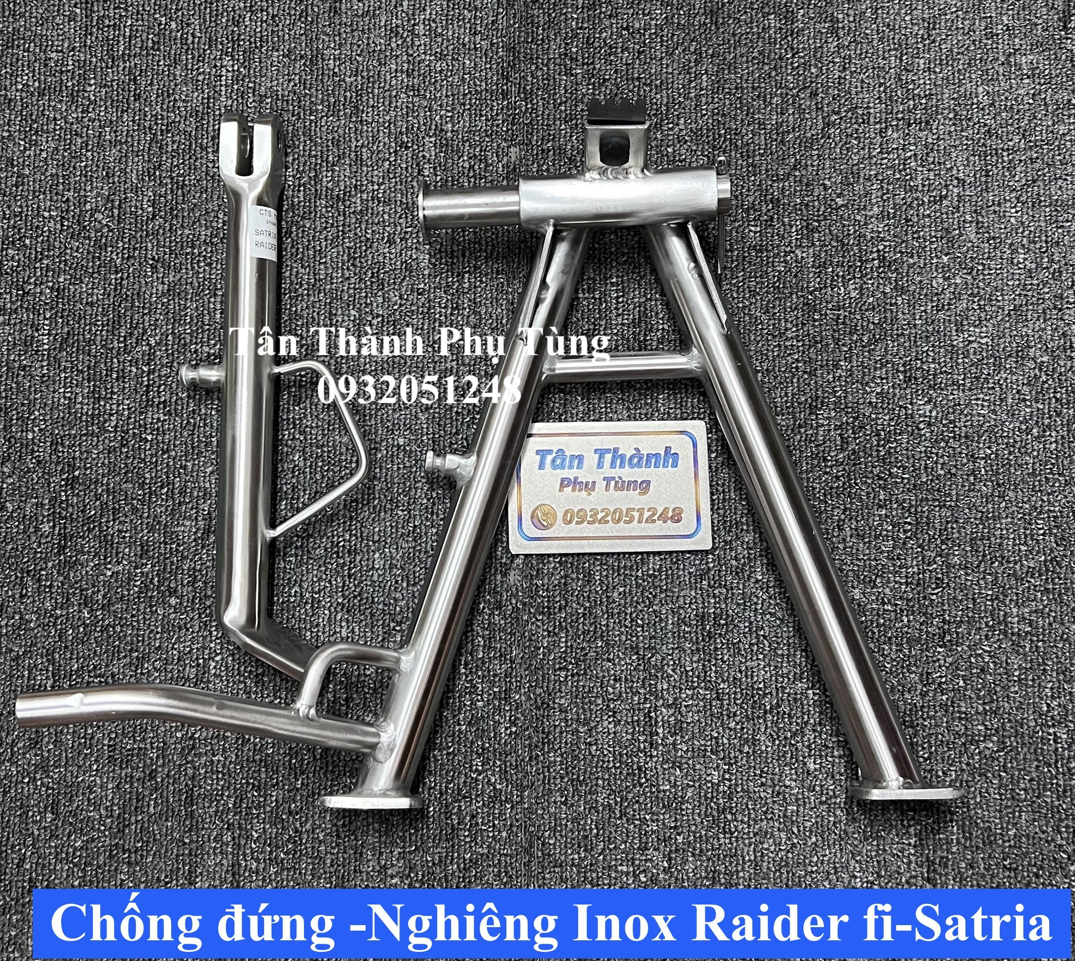 Chống Đứng Nghiêng Inox 304 dành cho Raider Fi, Satria