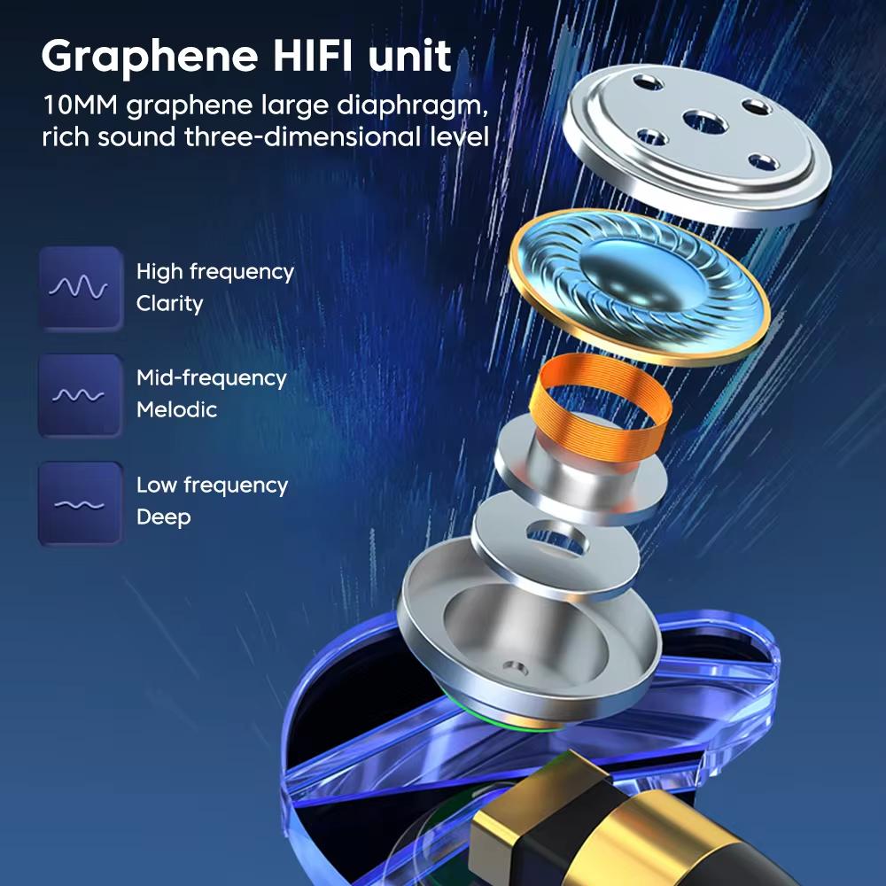 Tai nghe có dây TEKKIN KJ18 Bass Có Mic Khử Tiếng Ồn HiFi Kép 3.5mm - hàng chính hãng - 3,5 mm kép màu đen