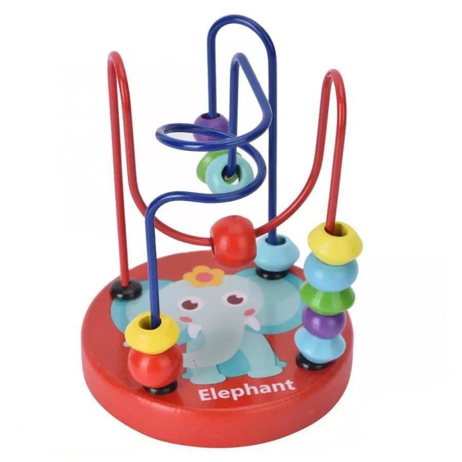 Đồ Chơi Luồn Hạt Mê Cung Bằng Gỗ Cho Bé Luyện Đôi Tay Khéo Léo