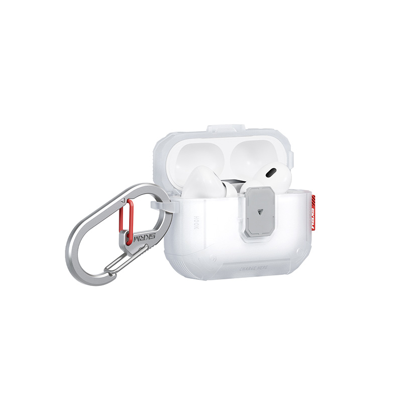 Ốp Bảo Vệ Skinarma MECHA LE Cho Airpods Pro 3 Thiết Kế Độc Đáo Có Khóa Bấm Tặng Kèm Móc Đeo Zinc Alloy Chống Sốc Tốt Hàng Chính Hãng