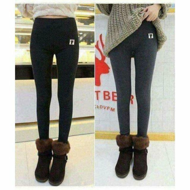 Quần legging lót lông,quần legging nữ lót lông